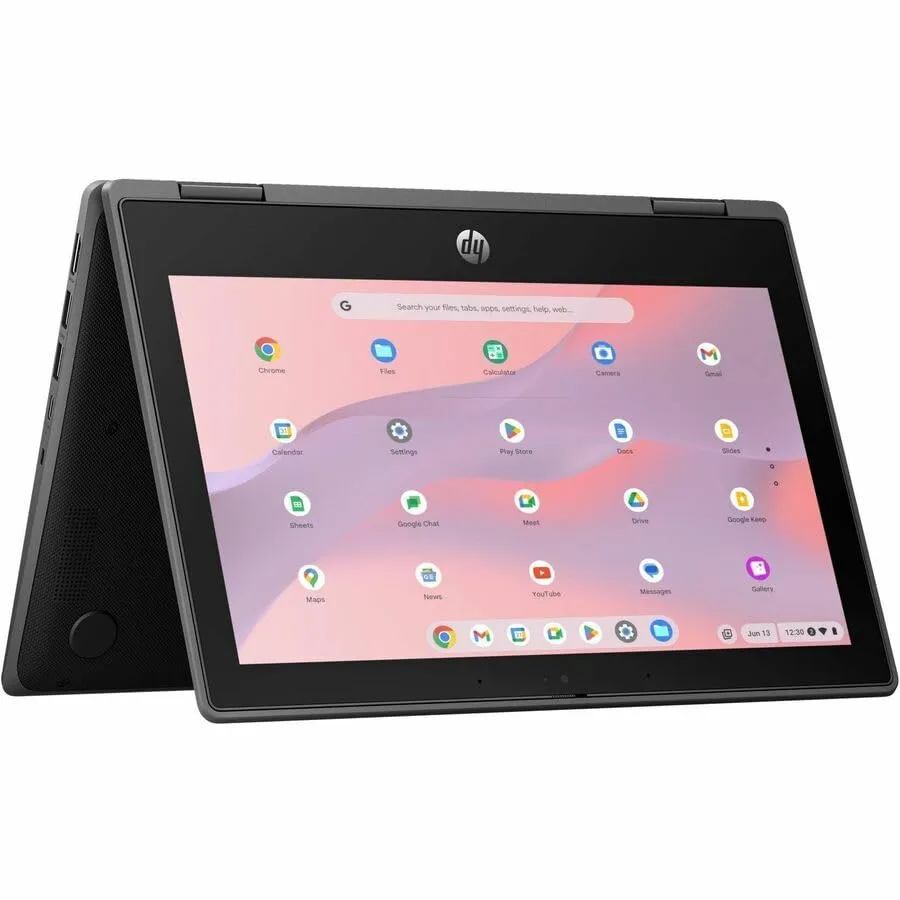 HP Fortis G5 11.6" Touchscreen Convertible 2-in-1 Chromebook - Intel N200, 8GB, 64GB - Jack Black