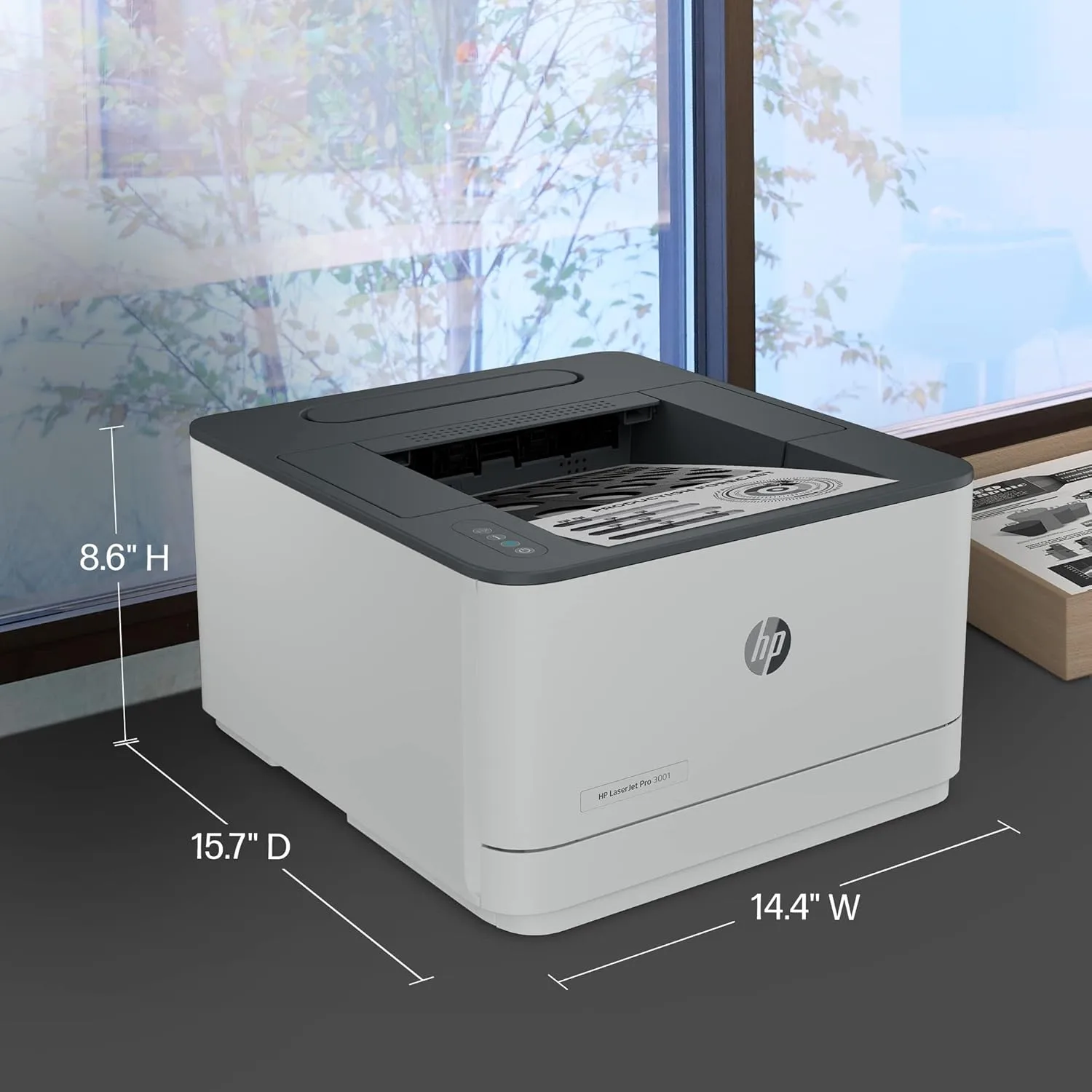HP LaserJet Pro 3001dw Wireless Black & White Printer