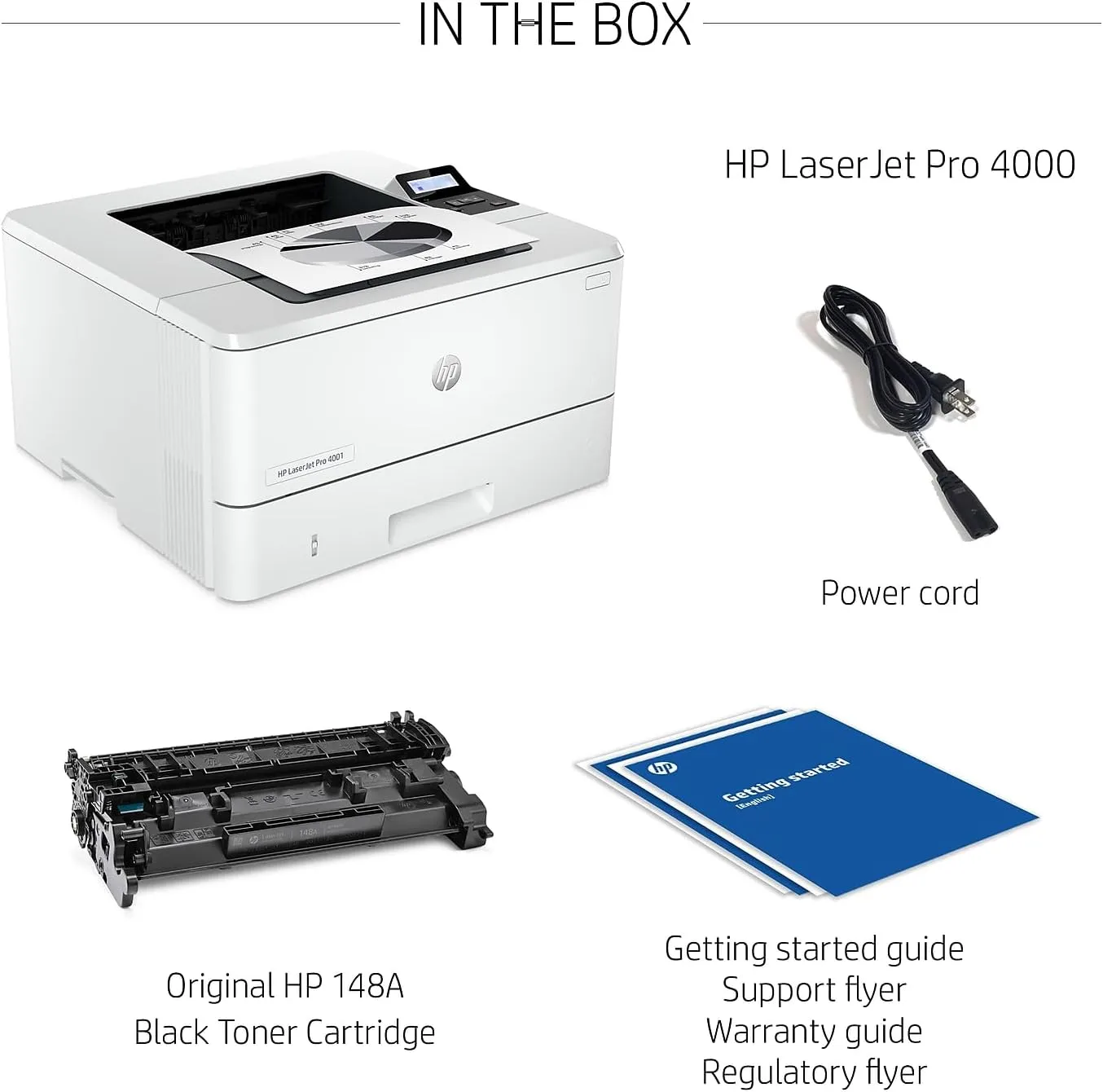 HP LaserJet Pro 4001dn Black & White Laser Printer