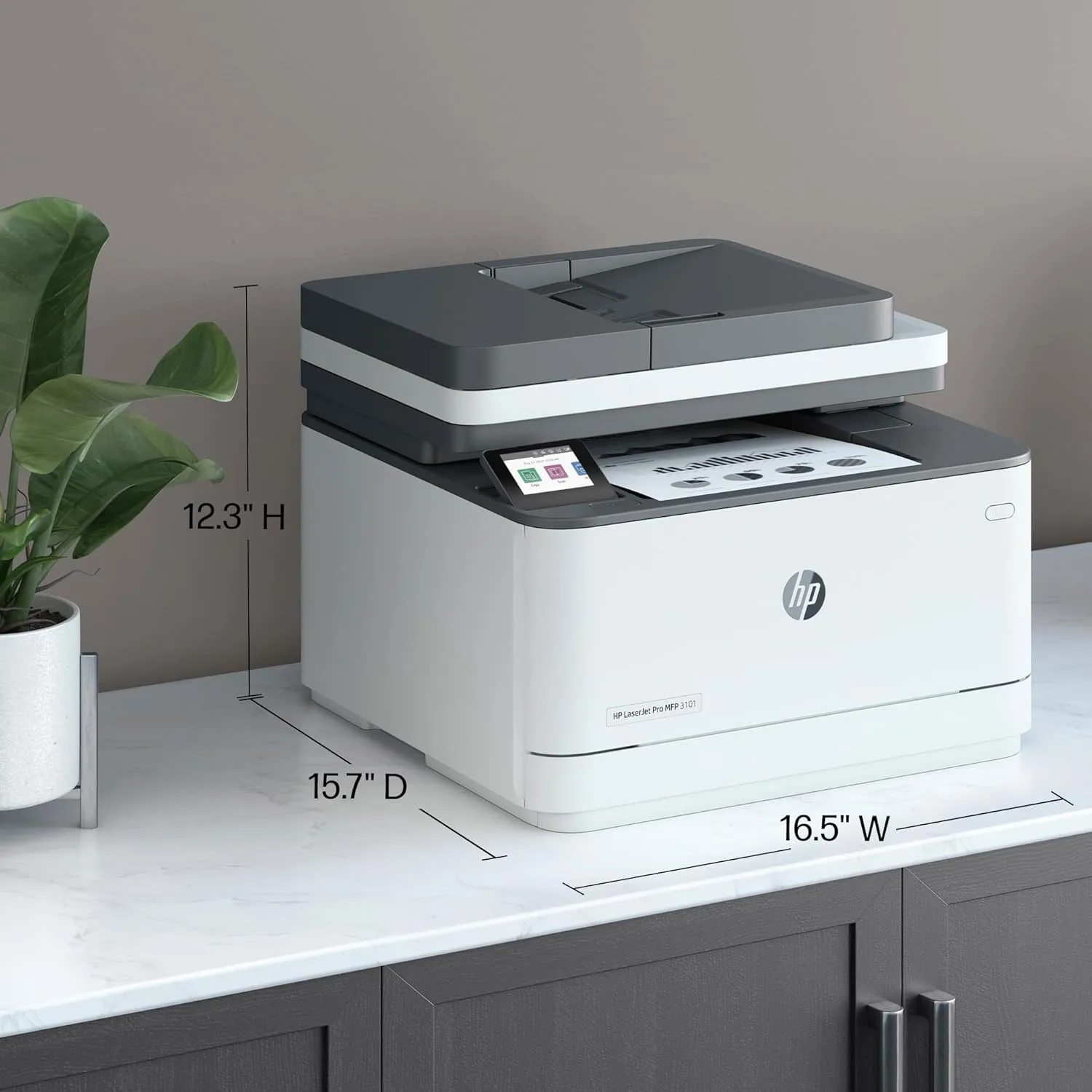 HP Laserjet Pro MFP 3101sdw Wireless All-in-One Laser Printer, Office Printer, Duplex, Best for Small Teams (9D2X4F)
