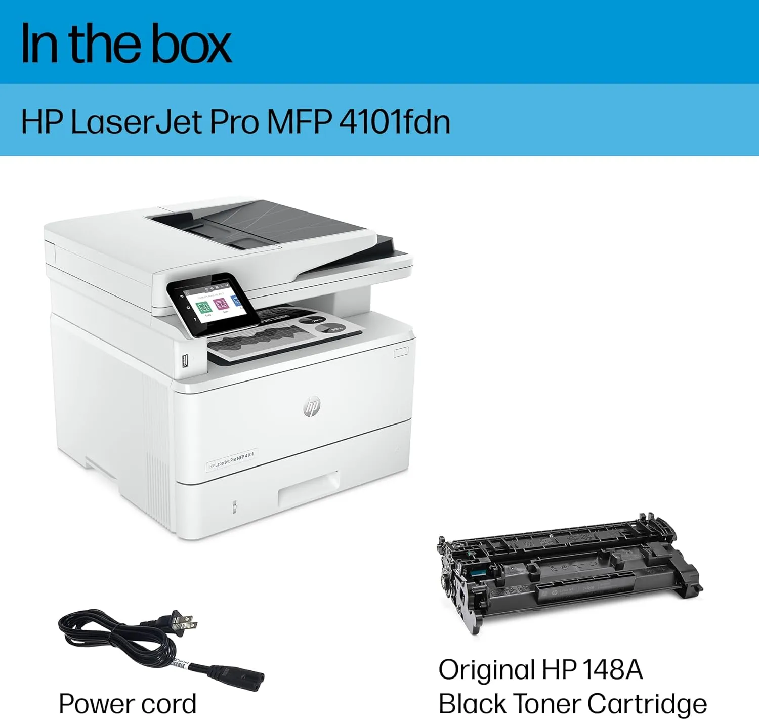 HP LaserJet Pro MFP 4101fdn Monochrome Laser Printer