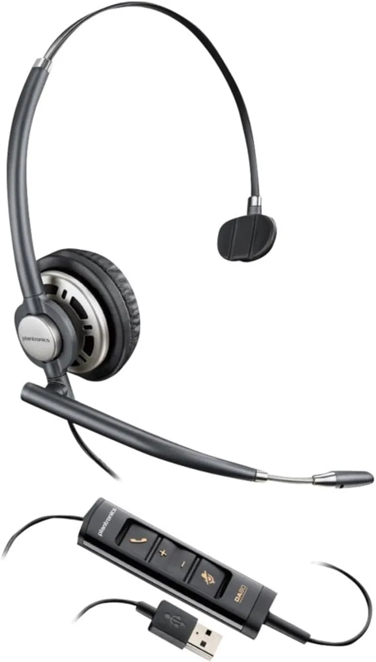 Poly EncorePro 715 USB-A Monoaural Headset TAA
