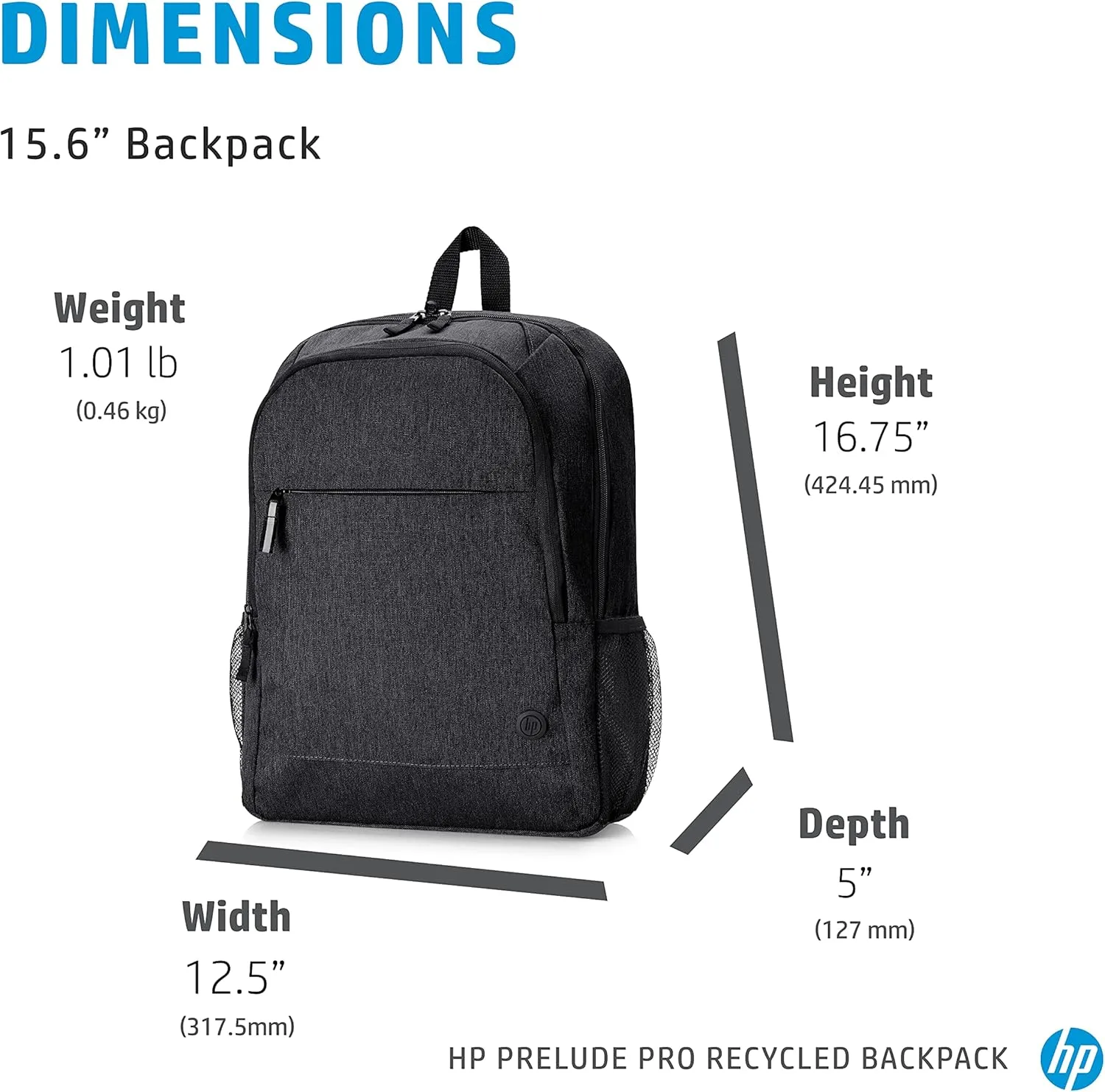 HP Prelude Pro 15.6in Backpack, Black