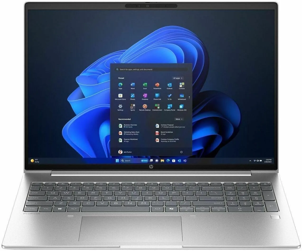 HP ProBook 4 G1i 16" Notebook - WUXGA - Intel Core Ultra 7 255U - 16 GB - 512 GB SSD - English Keyboard - Pike Silver