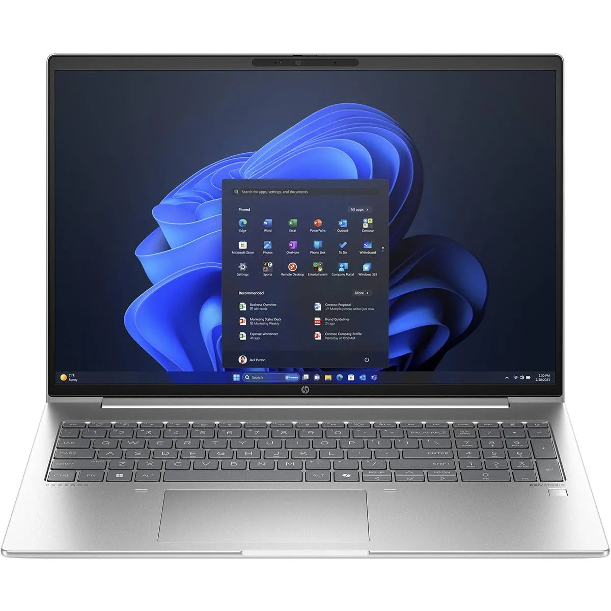HP ProBook 460 G11 16" Touchscreen Notebook - WUXGA - Intel Core Ultra 7 155U - 16GB - 512GB SSD - Pike Silver Aluminum