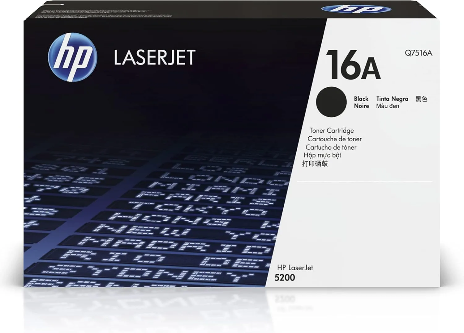 HP 16A Black Toner Cartridge | Works with HP LaserJet 5200 Series | Q7516A