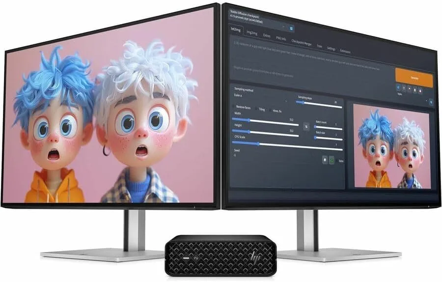 HP Z2 Mini G1i Workstation - Intel Core Ultra 7 265-32 GB - 1 TB SSD - Mini PC - Black