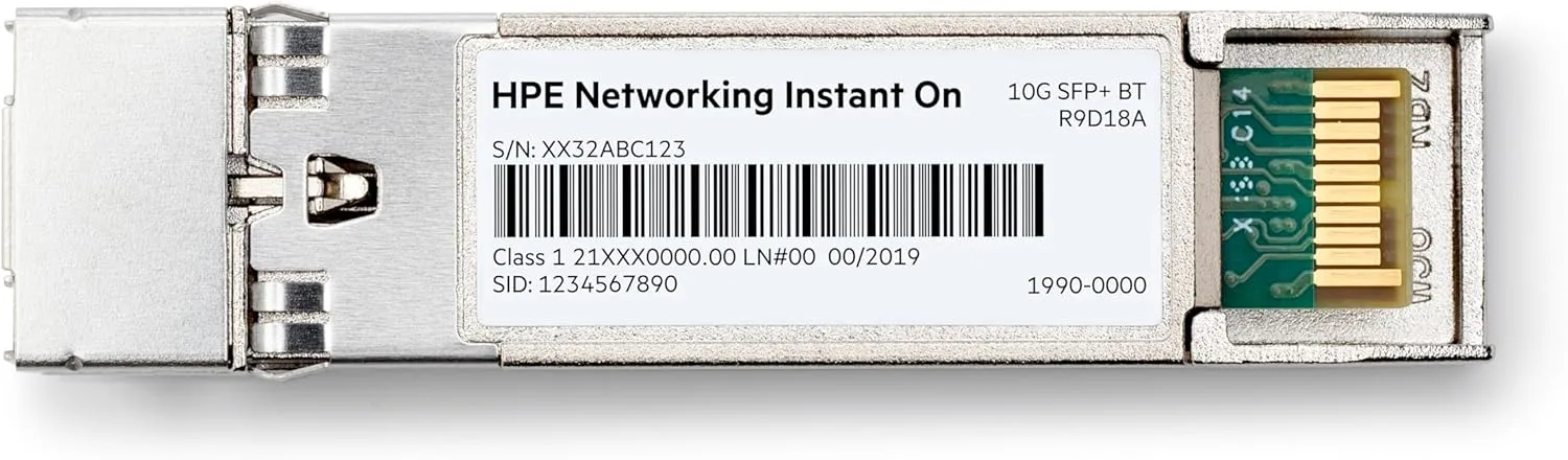 HPE Networking Instant On 10G SFP+ LC SR Transceiver for Connections Up to 300 Meters (R9D18A)