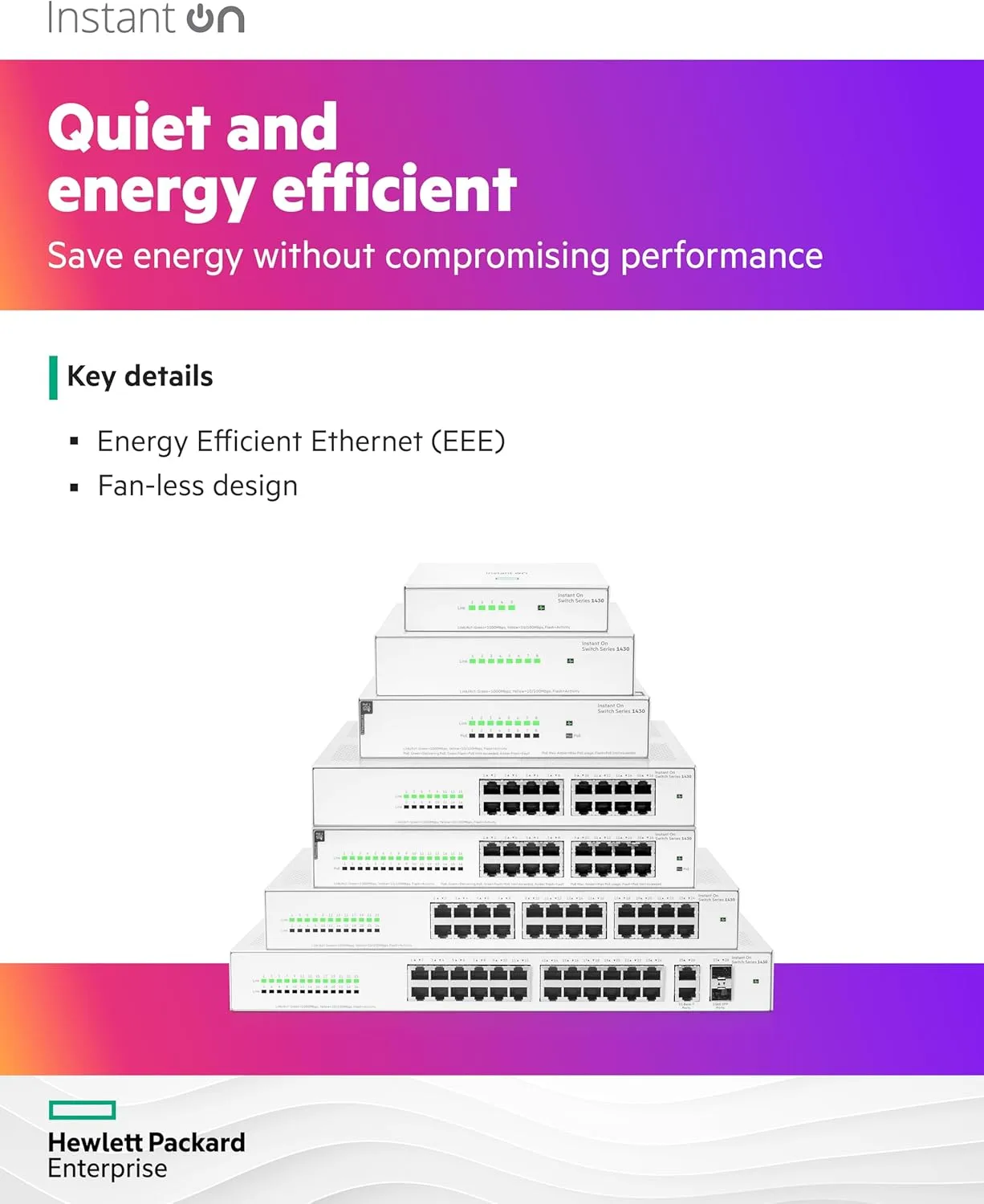 HPE Instant On 1430 Unmanaged Layer 2 Gigabit Ethernet Switch