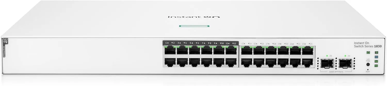 HPE Networking Instant On Switch Series 1830 Smart-Managed Layer 2 Gigabit Ethernet Switch
