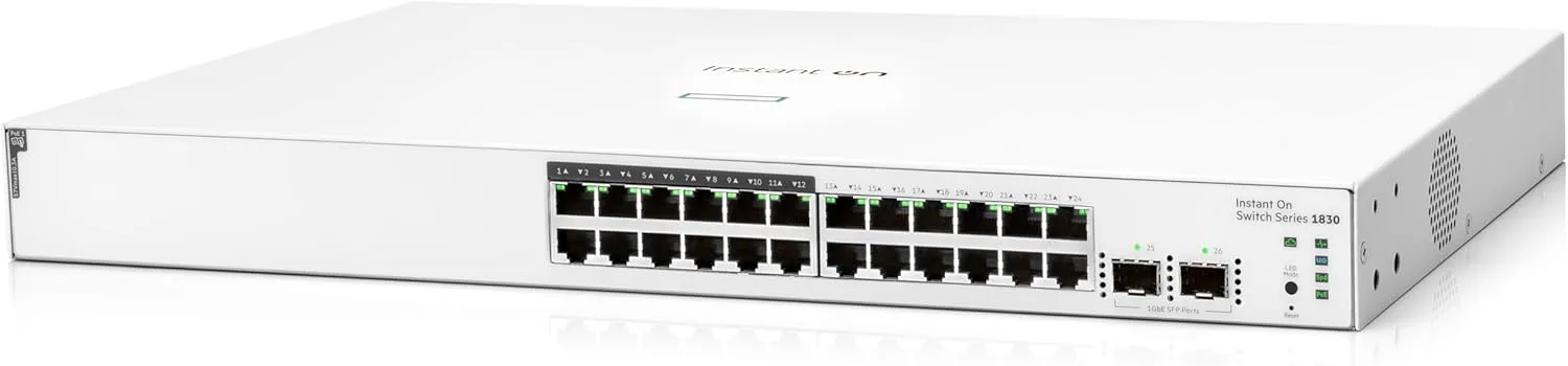 HPE Networking Instant On Switch Series 1830 Smart-Managed Layer 2 Gigabit Ethernet Switch