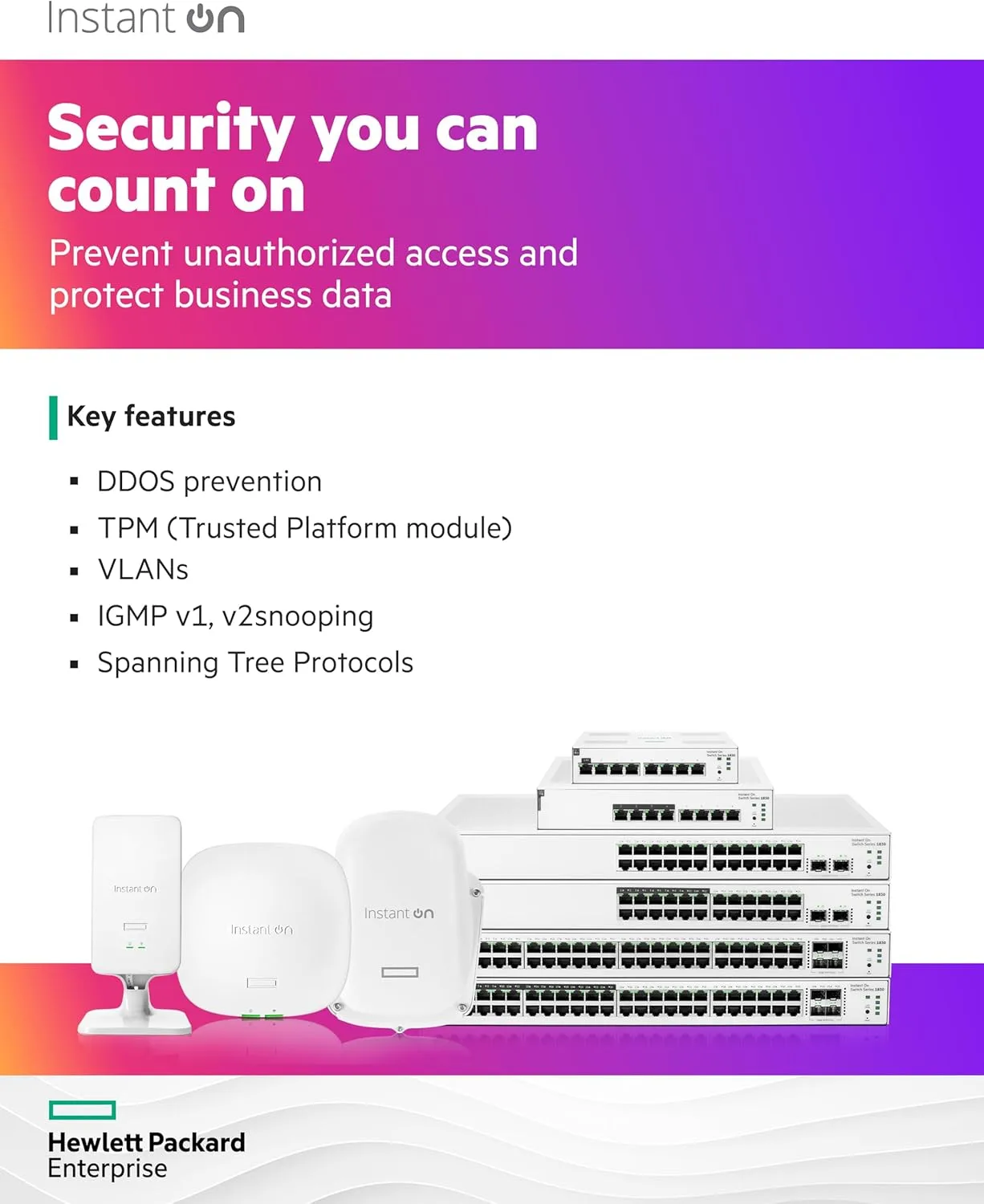 HPE Networking Instant On Switch Series 1830 Smart-Managed Layer 2 Gigabit Ethernet Switch