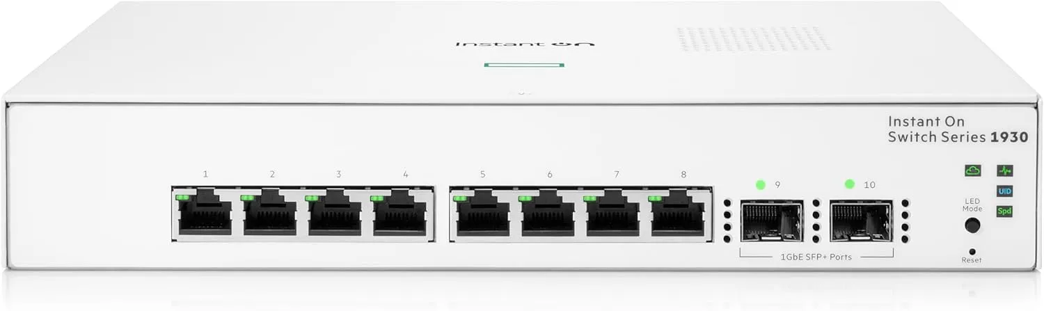 HPE Networking Instant On 1930 8-Port Gb Smart-Managed Layer 2+ Ethernet Switch (JL680A#ABA)