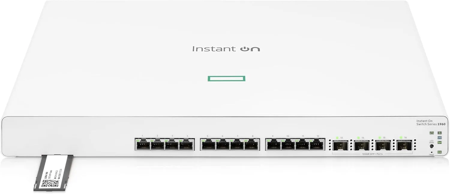 HEWLETT PACKARD ENTERPRISE HPE Networking Instant On Switch Series 1960 Smart-Managed Layer 2+ Ethernet Switch
