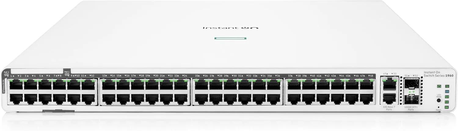 HEWLETT PACKARD ENTERPRISE HPE Networking Instant On Switch Series 1960 Smart-Managed Layer 2+ Ethernet Switch
