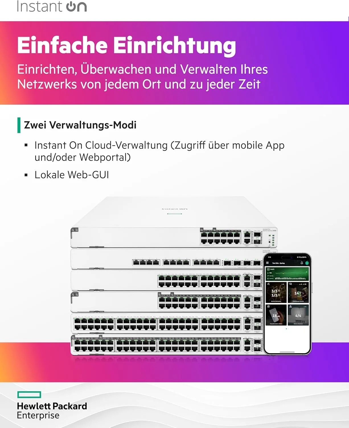 HPE 6300M 48-port 1GbE Class 4 PoE and 4-port SFP56 Switch - 48 Ports - Manageable - 3 Layer Supported - JL661A
