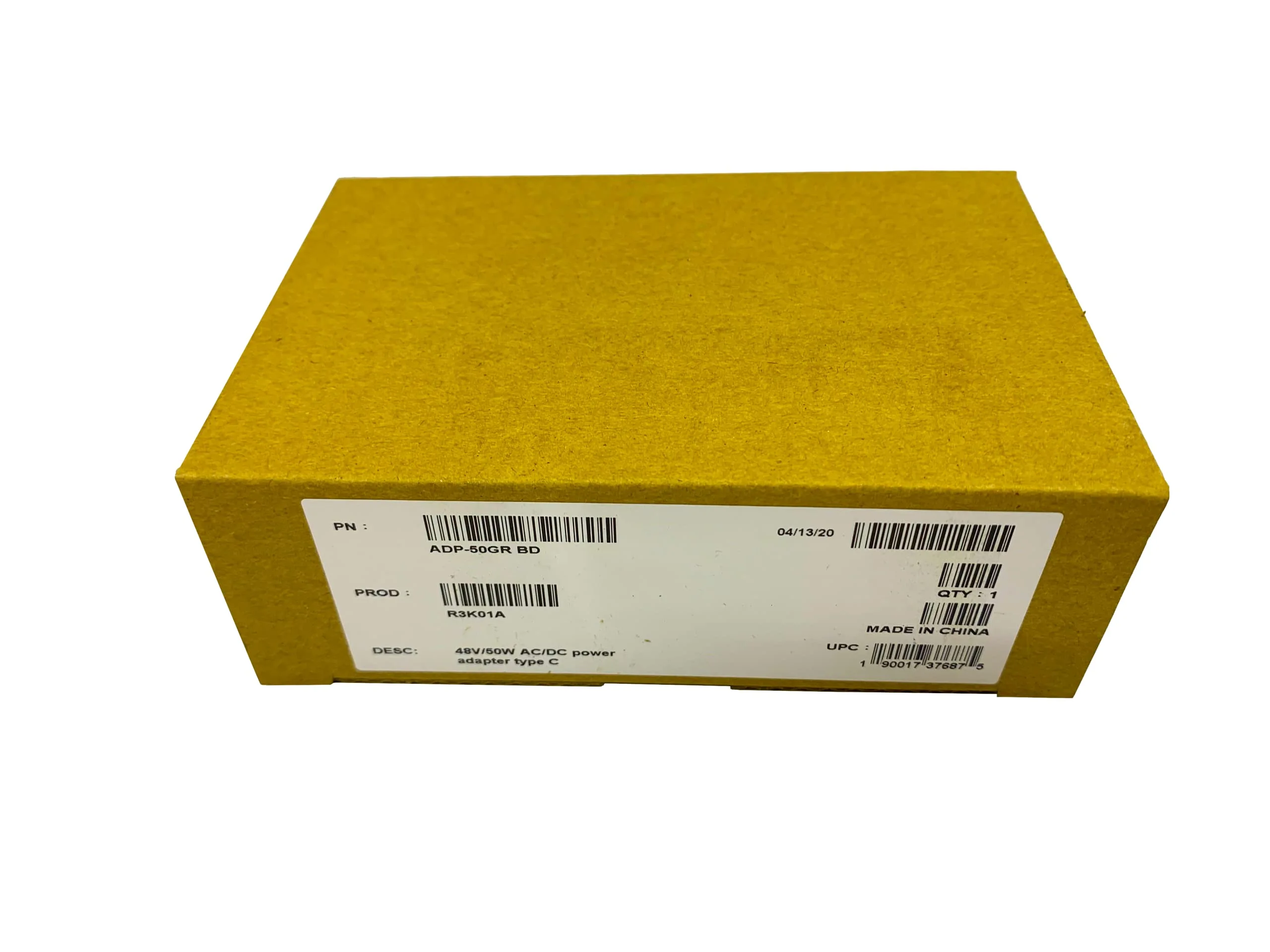 HPE 48V/50W AC/DC Power Adapter Type C (R3K01A)