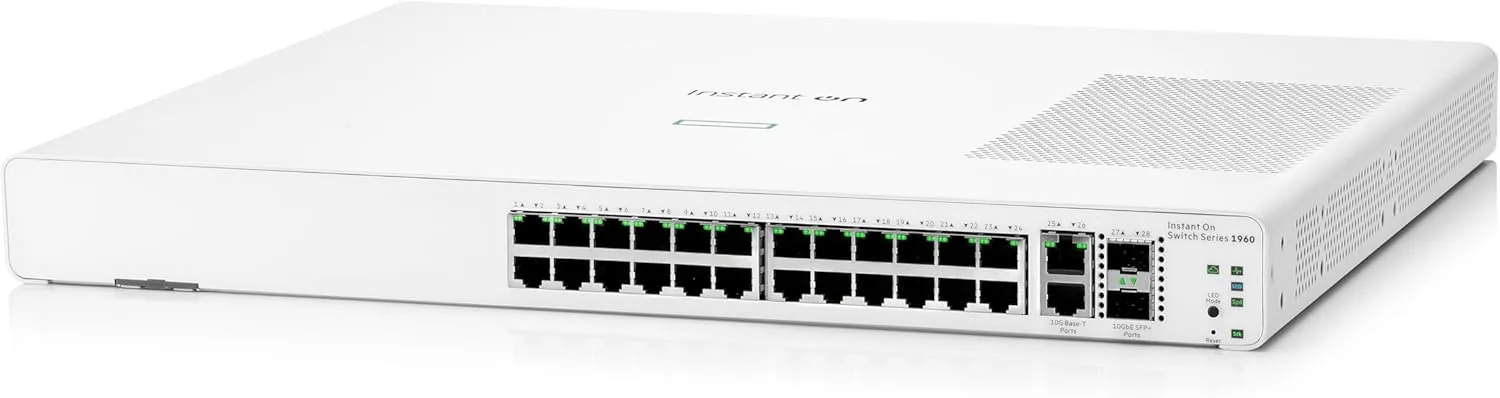 HEWLETT PACKARD ENTERPRISE HPE Networking Instant On Switch Series 1960 Smart-Managed Layer 2+ Ethernet Switch