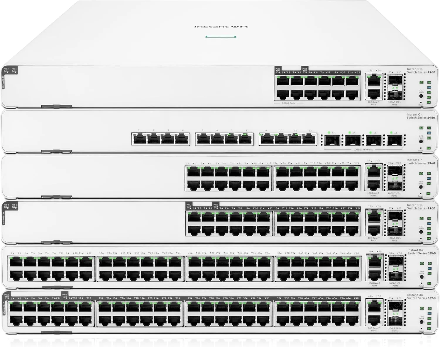 HEWLETT PACKARD ENTERPRISE HPE Networking Instant On Switch Series 1960 Smart-Managed Layer 2+ Ethernet Switch