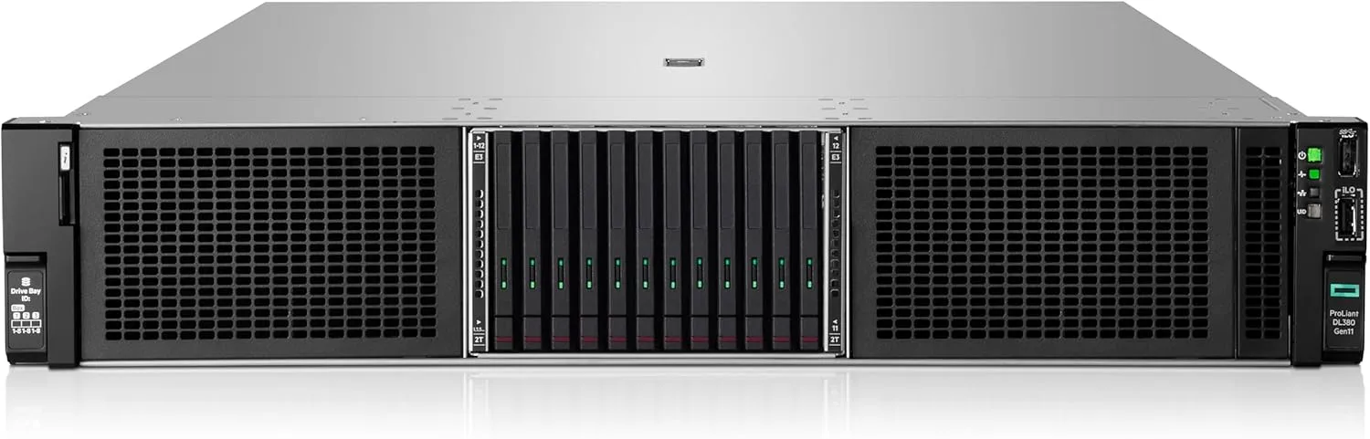 Hewlett Packard Enterprise ProLiant DL380 Gen11 Rack Server w/one Intel Xeon Gold 6526Y Processor, 16‑core 1P 128GB‑R NS204i‑u NC BCM5719 8SFF 2x1000W RPS (HPE Smart Choice P71681-005)
