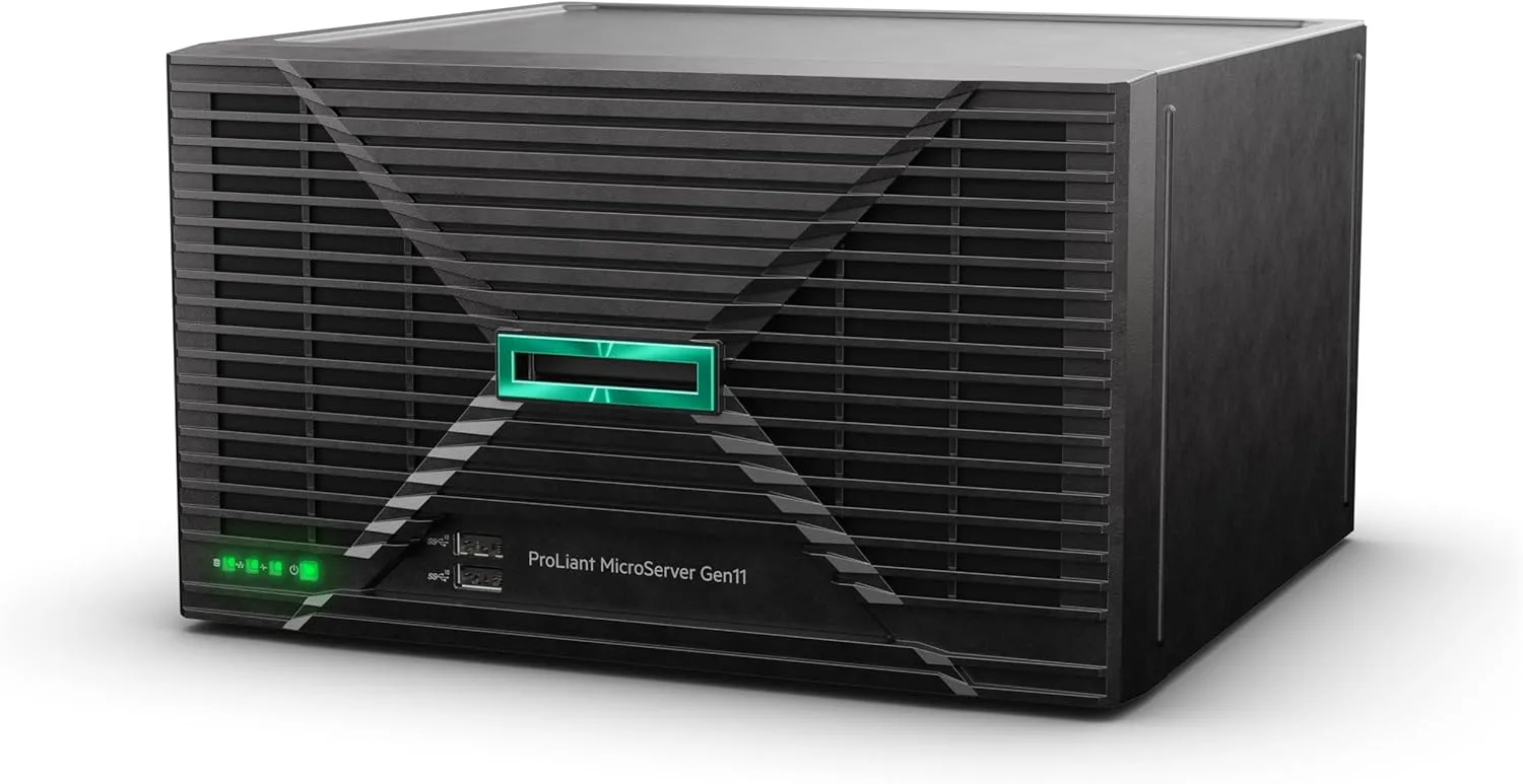 Hewlett Packard Enterprise ProLiant MicroServer Gen11 Tower Server, Intel Pentium Gold G7400, 16GB, 1TB HDD