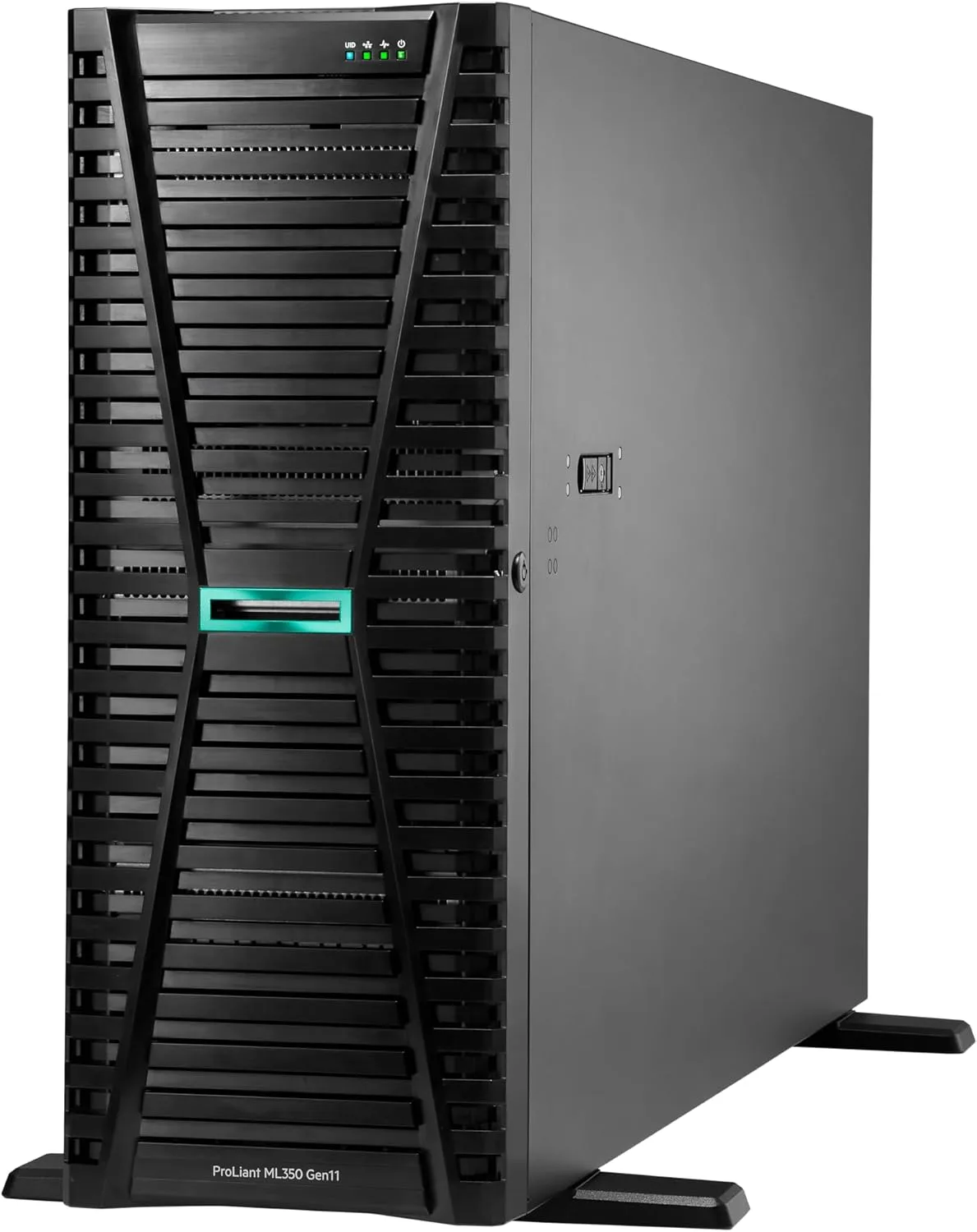 Hewlett Packard Enterprise ProLiant ML350 Gen11 Tower Server with one Intel Xeon Silver 4510 Processor, 2.4GHz, 12c 1P 2x32GB-R 8SFF NS204i-u MR408i-o 2x800W PS (HPE Smart Choice P83319-005)
