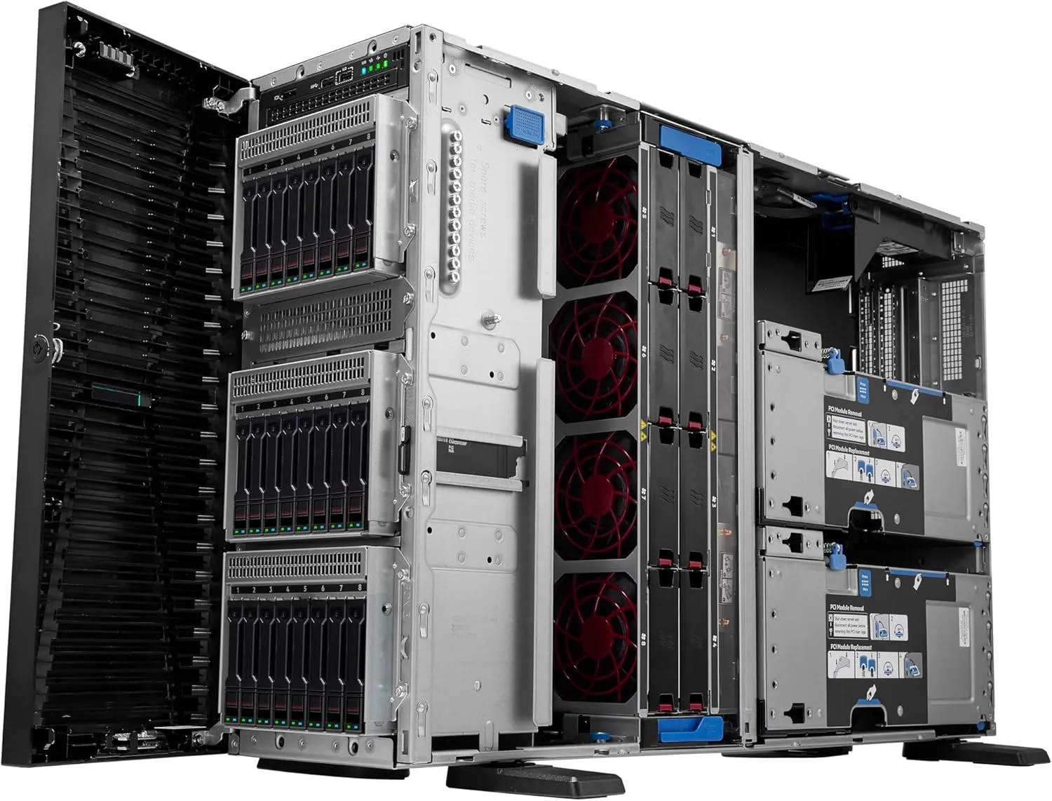 Hewlett Packard Enterprise ProLiant ML350 Gen11 Tower Server with one Intel Xeon Silver 4510 Processor, 2.4GHz, 12c 1P 2x32GB-R 8SFF NS204i-u MR408i-o 2x800W PS (HPE Smart Choice P83319-005)
