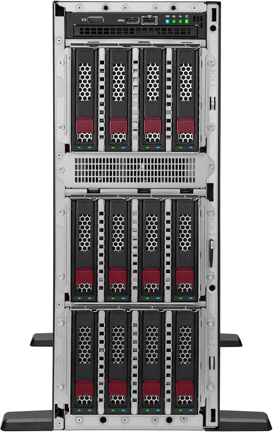 Hewlett Packard Enterprise ProLiant ML350 Gen11 Tower Server with one Intel Xeon Silver 4510 Processor, 2.4GHz, 12c 1P 2x32GB-R 8SFF NS204i-u MR408i-o 2x800W PS (HPE Smart Choice P83319-005)