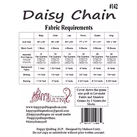 Daisy Chain Fat Quarter Quilting Pattern | Happy Quilting