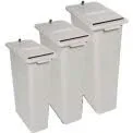 HSM 24" Lockable Shredder Bin, 16-Gallon Capacity, Gray (1070070200)