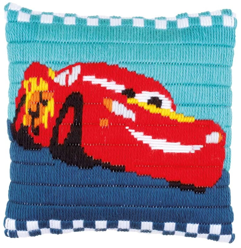 Cars Lightning McQueen Cuscino Punto Lanciato Cars Lightning McQueen Cuscino Punto Lanciato