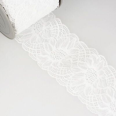 Pizzo Elastico con Girasoli H. 10