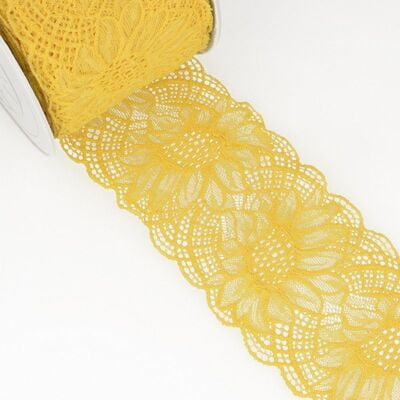 Pizzo Elastico con Girasoli H. 10