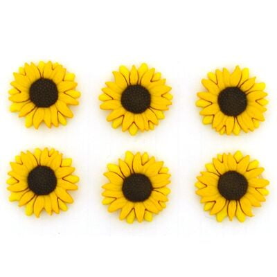 Bottoni Dress it Up - Sunflowers Two Yellows