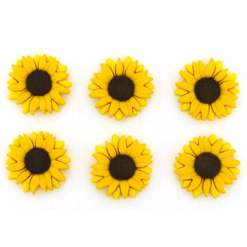 Bottoni Dress it Up - Sunflowers Two Yellows Bottoni Dress it Up - Sunflowers Two Yellows