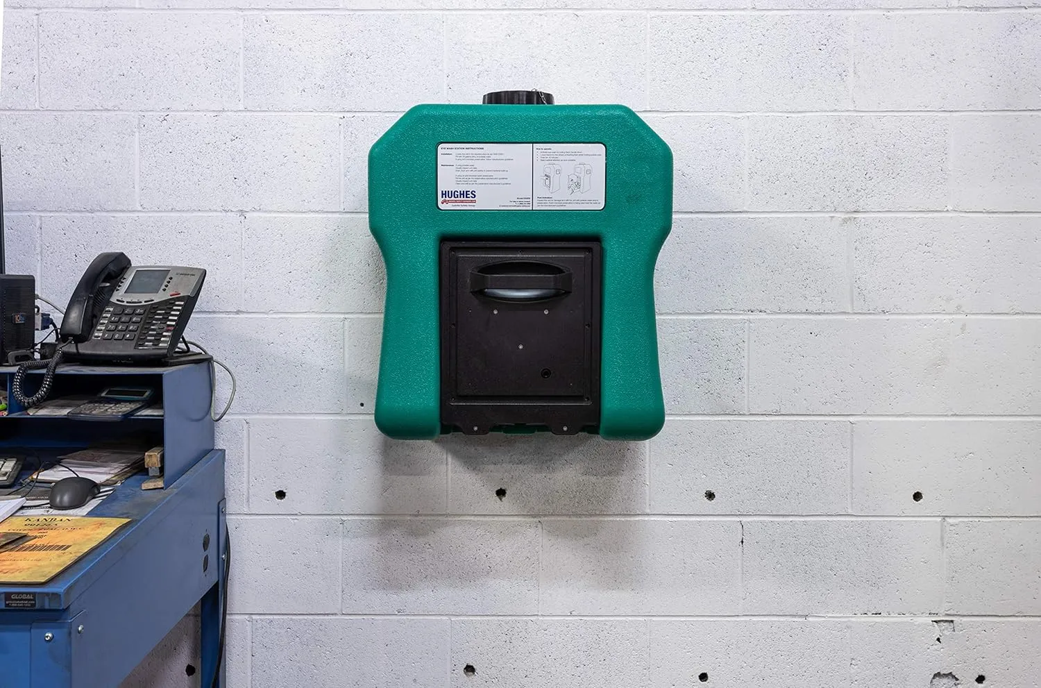 Hughes Portable, Self-Contained, 16-Gallon Gravity-Fed Eyewash Station