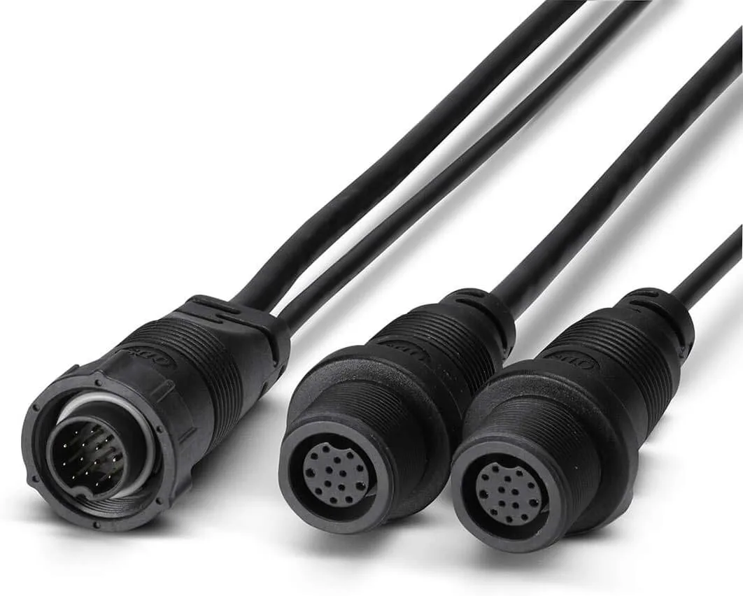 Humminbird 14 M ID SIDB Y Splitter Cable, SOLIX/APEX Side Imaging & 2D