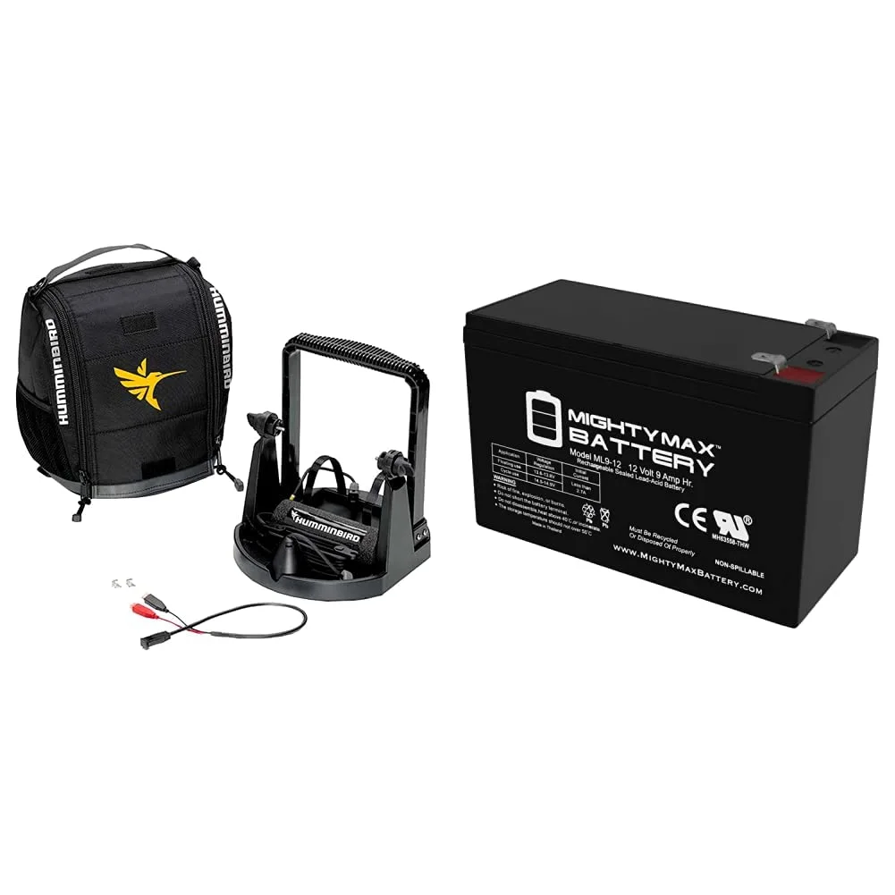 Humminbird ICE PTC Chirp H5 FB Portable Fish Finder Kit with CHIRP ICE Transducer Portable ICE Kit + Rechargeable Battery