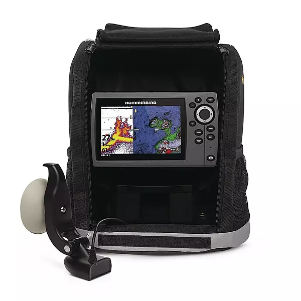 Humminbird Helix 5 G3 GPS Fish Finder with Transducer, Dual Spectrum Chirp Sonar, Portable Carrying Case