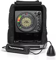 Humminbird ICE 55 Flasher Ice Fishing Fish Finder with Transducer, 6-Color Fiber Optic Flasher Display