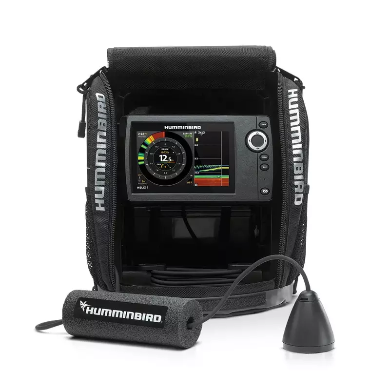 Humminbird ICE Helix 5 G3 Fish Finder with Transducer, Dual Spectrum Chirp Sonar