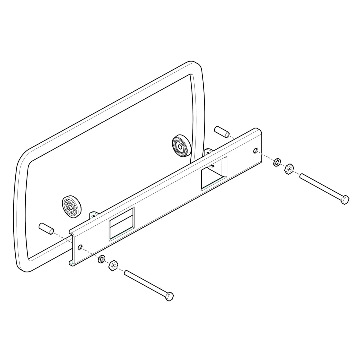 Humminbird 740200-1 IDMK H7R2 - in-Dash Mounting Kit Helix 7 G4N Models