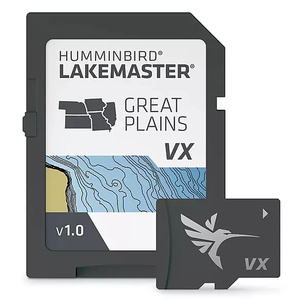 Humminbird LakeMaster Great Plains V1 Map SD Card for Fish Finders