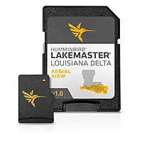Humminbird LakeMaster Louisiana Delta Aerial View V1 (Legacy) Map SD Card for Fish Finders