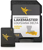 Humminbird LakeMaster Louisiana Delta Aerial View V1 (Legacy) Map SD Card for Fish Finders