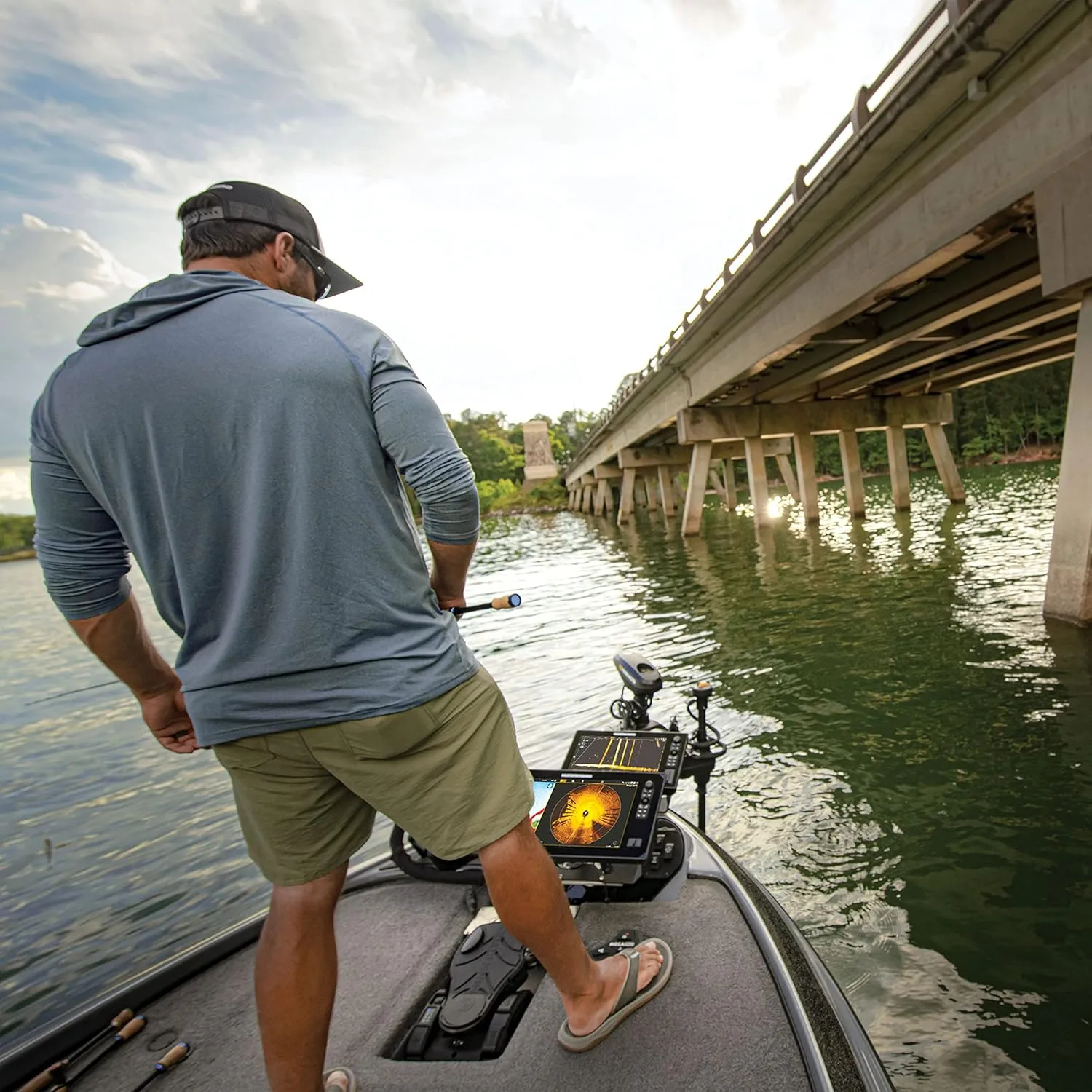 Humminbird MEGA Live TargetLock and MEGA 360 Dual Mount for Ultrex Trolling Motors