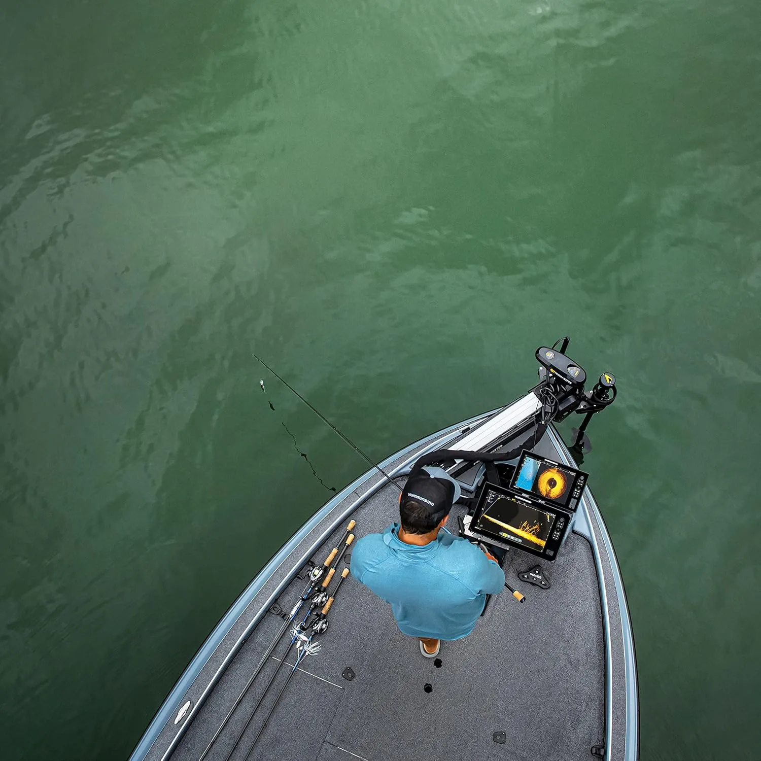 Humminbird MEGA Live TargetLock and MEGA 360 Dual Mount for Ultrex Trolling Motors