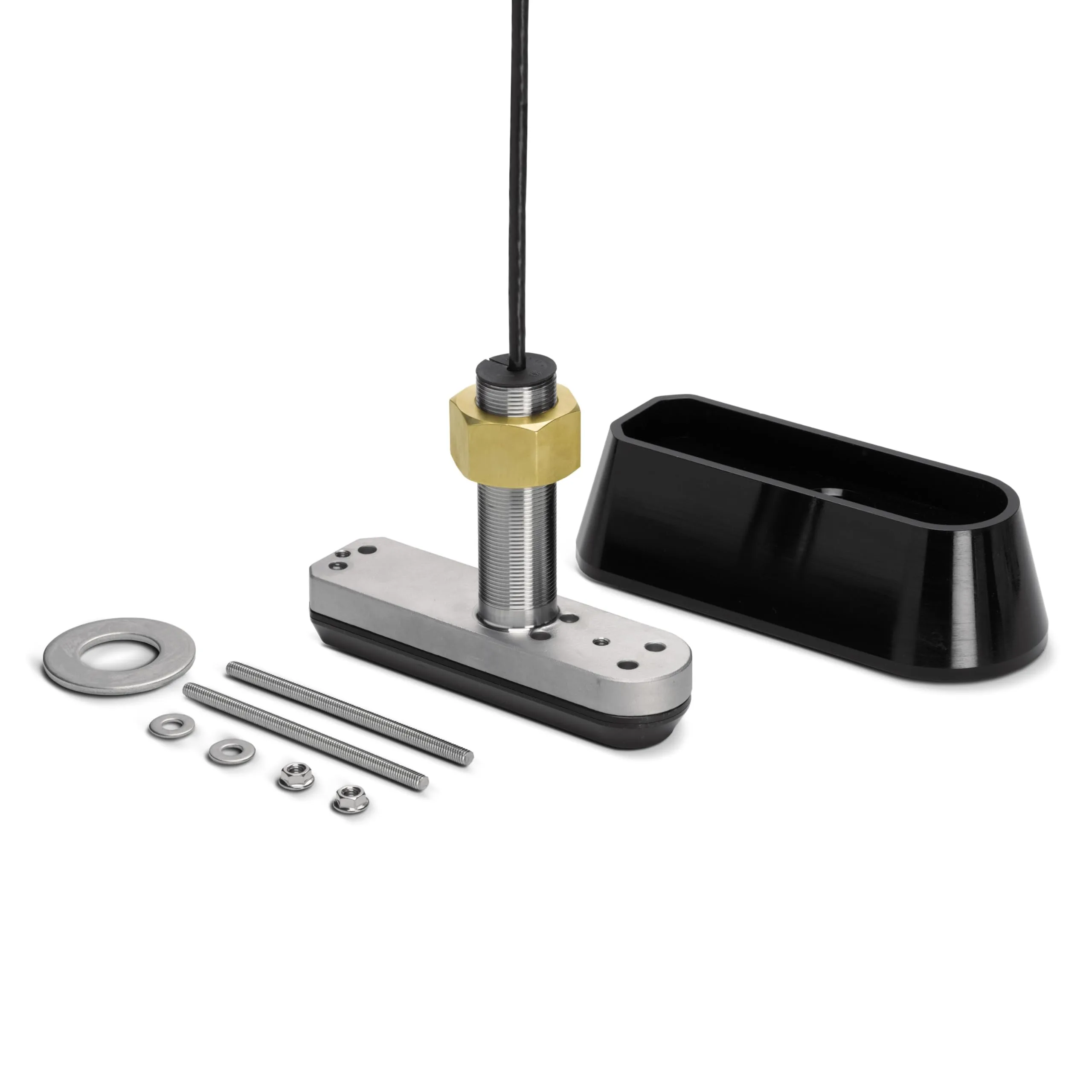 Humminbird SSTH 14 HW MSI+ T Thru-Hull Temperature Transducer with MEGA Side/Down Imaging+ and Dual Spectrum Chirp Sonar