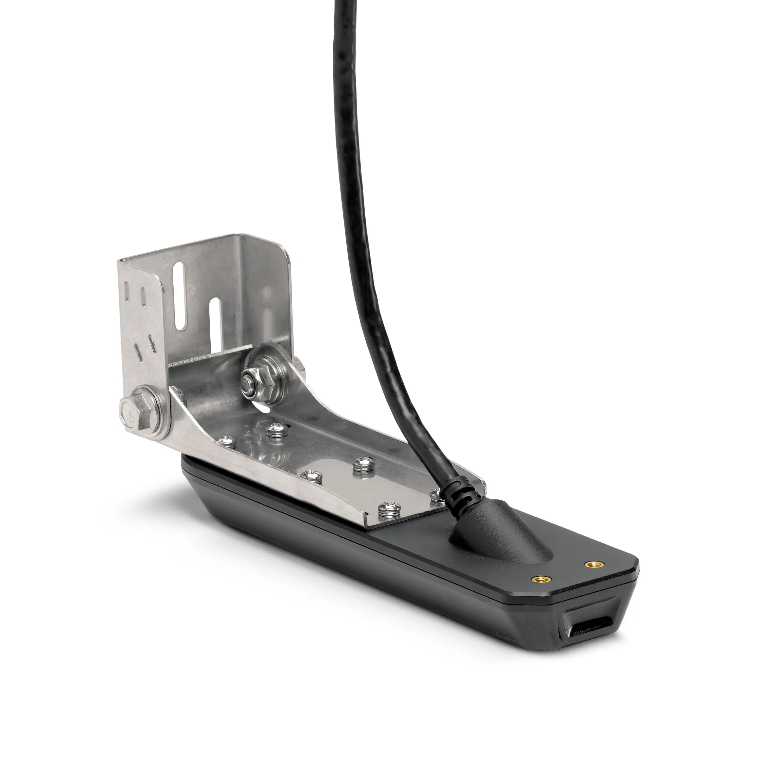 Humminbird XM 14 HW MSI T Transom Transducer for SOLIX with MEGA Side/Down Imaging+ and Dual Spectrum CHIRP Sonar, w/ Temp