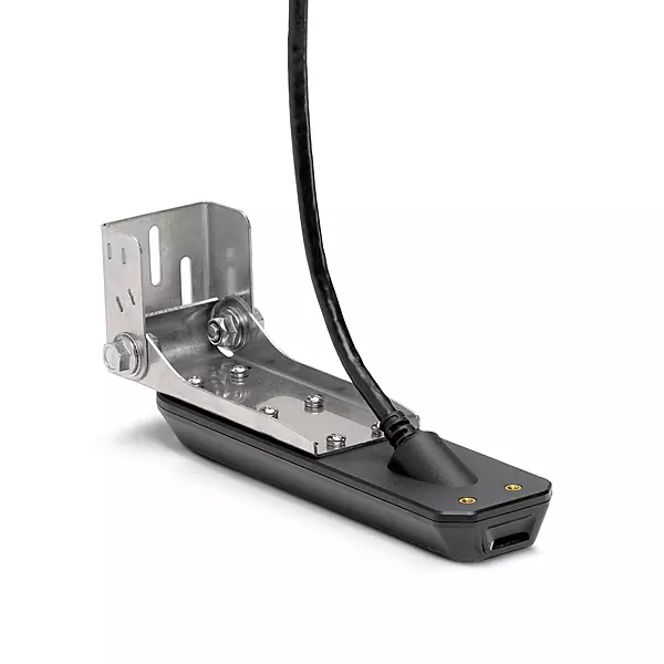 Humminbird XM 14 HW MSI T Transom Transducer for SOLIX with MEGA Side/Down Imaging+ and Dual Spectrum CHIRP Sonar, w/ Temp